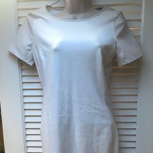 NWT $150 PLEATHER banana republic stretchy dress